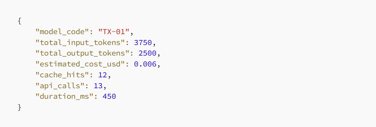 Translation request metrics logging example